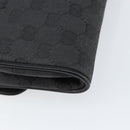 GUCCI GG Canvas Shoulder Bag Black Gold Auth ep11997-11