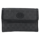 GUCCI GG Canvas Shoulder Bag Black Gold Auth ep11997-2