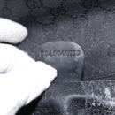 GUCCI GG Canvas Shoulder Bag Black Gold Auth ep11997-21