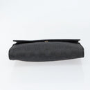 GUCCI GG Canvas Shoulder Bag Black Gold Auth ep11997-7
