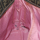 FENDI Zucca Canvas Tote Bag Black Brown Auth ep11998-18