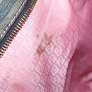 FENDI Zucca Canvas Tote Bag Black Brown Auth ep11998-19