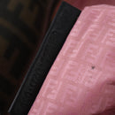 FENDI Zucca Canvas Tote Bag Black Brown Auth ep11998-22