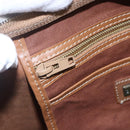 Christian Dior Honeycomb Canvas Tote Bag PVC Leather Beige Auth ep12001-17