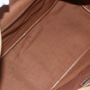 Christian Dior Honeycomb Canvas Tote Bag PVC Leather Beige Auth ep12001-18