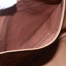 Christian Dior Honeycomb Canvas Tote Bag PVC Leather Beige Auth ep12001-21