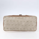 Christian Dior Honeycomb Canvas Tote Bag PVC Leather Beige Auth ep12001-9