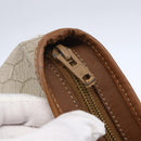 Christian Dior Honeycomb Canvas Tote Bag PVC Leather Beige Auth ep12002-10