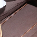 Christian Dior Honeycomb Canvas Tote Bag PVC Leather Beige Auth ep12002-11