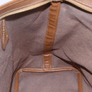 Christian Dior Honeycomb Canvas Tote Bag PVC Leather Beige Auth ep12002-19