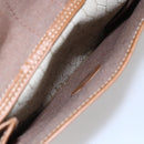 Christian Dior Honeycomb Canvas Tote Bag PVC Leather Beige Auth ep12002-22