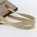 Christian Dior Honeycomb Canvas Tote Bag PVC Leather Beige Auth ep12002-7