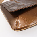 LOUIS VUITTON Monogram Vernis Thompson Street Bag Bronze M91124 LV Auth ep12004-14