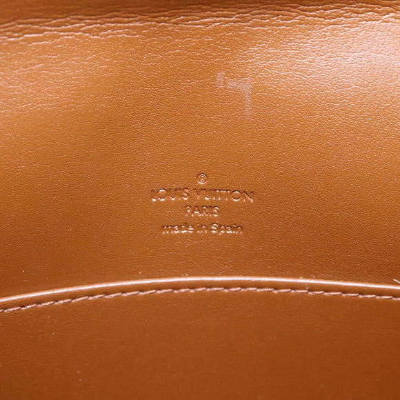 LOUIS VUITTON Monogram Vernis Thompson Street Bag Bronze M91124 LV Auth ep12004