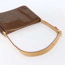 LOUIS VUITTON Monogram Vernis Thompson Street Bag Bronze M91124 LV Auth ep12004-7