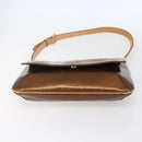 LOUIS VUITTON Monogram Vernis Thompson Street Bag Bronze M91124 LV Auth ep12004-5