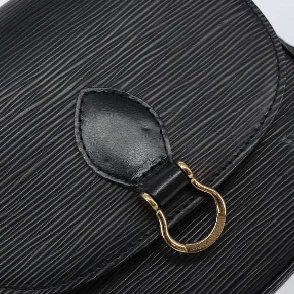 LOUIS VUITTON Epi Saint Cloud PM Shoulder Bag Black M52212 LV Auth ep12006