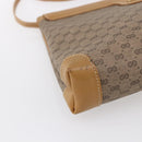 GUCCI Micro GG Supreme Shoulder Bag PVC Beige Gold Auth ep12007-14