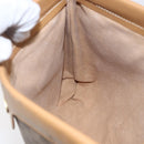 GUCCI Micro GG Supreme Shoulder Bag PVC Beige Gold Auth ep12007-18