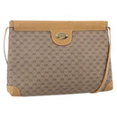 GUCCI Micro GG Supreme Shoulder Bag PVC Beige Gold Auth ep12007-1