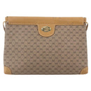 GUCCI Micro GG Supreme Shoulder Bag PVC Beige Gold Auth ep12007-13