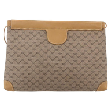 GUCCI Micro GG Supreme Shoulder Bag PVC Beige Gold Auth ep12007 - 0