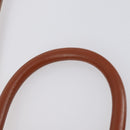 FENDI Pecan Canvas Hand Bag PVC 2way Black Brown Auth ep12011-15