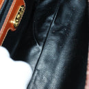 FENDI Pecan Canvas Hand Bag PVC 2way Black Brown Auth ep12011-11