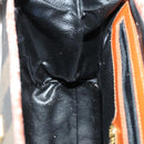 FENDI Pecan Canvas Hand Bag PVC 2way Black Brown Auth ep12011-22