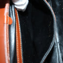 FENDI Pecan Canvas Hand Bag PVC 2way Black Brown Auth ep12011-25