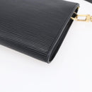 LOUIS VUITTON Epi Pochette Accessoires Pouch Black M52982 LV Auth ep12012-12