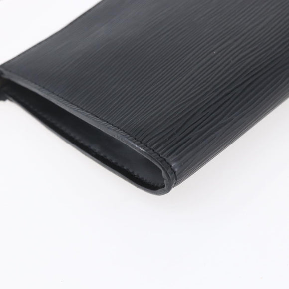 LOUIS VUITTON Epi Pochette Accessoires Pouch Black M52982 LV Auth ep12012
