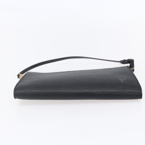LOUIS VUITTON Epi Pochette Accessoires Pouch Black M52982 LV Auth ep12012