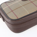 Burberrys Nova Check Shoulder Bag Canvas Beige Gold Auth ep12013-11