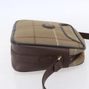 Burberrys Nova Check Shoulder Bag Canvas Beige Gold Auth ep12013-5