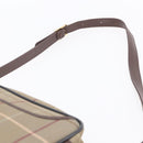 Burberrys Nova Check Shoulder Bag Canvas Beige Gold Auth ep12013-8