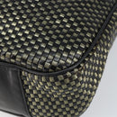 GUCCI Bamboo Shoulder Bag Leather Black Gold Auth ep12014-9