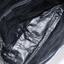 GUCCI Bamboo Shoulder Bag Leather Black Gold Auth ep12014-10