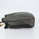 GUCCI Bamboo Shoulder Bag Leather Black Gold Auth ep12014-4