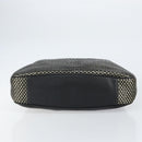 GUCCI Bamboo Shoulder Bag Leather Black Gold Auth ep12014-5