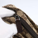 GUCCI GG Canvas Web Sherry Line Hand Bag Beige Red 131228 Auth ep12017-10