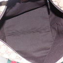 GUCCI GG Canvas Web Sherry Line Hand Bag Beige Red 131228 Auth ep12017-11