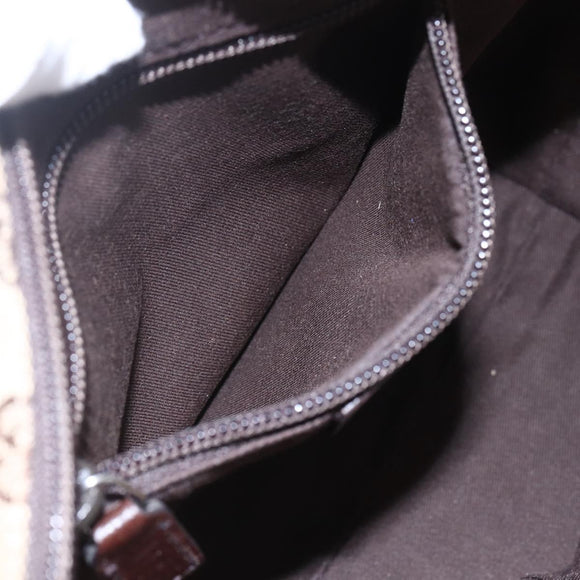 GUCCI GG Canvas Web Sherry Line Hand Bag Beige Red 131228 Auth ep12017