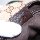 GUCCI GG Canvas Web Sherry Line Hand Bag Beige Red 131228 Auth ep12017-12