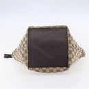 GUCCI GG Canvas Web Sherry Line Hand Bag Beige Red 131228 Auth ep12017-5