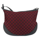 GUCCI GG Canvas Shoulder Bag Outlet Red Silver 272380 Auth ep12018-3