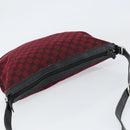 GUCCI GG Canvas Shoulder Bag Outlet Red Silver 272380 Auth ep12018-6