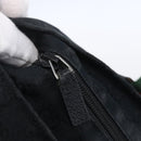 GUCCI GG Canvas Web Sherry Line Hand Bag Black Red 131228 Auth ep12019-15