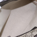 GUCCI GG Supreme Tote Bag PVC Beige Silver 211138 Auth ep12020-11