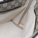 GUCCI GG Supreme Tote Bag PVC Beige Silver 211138 Auth ep12020-19
